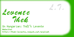 levente thek business card